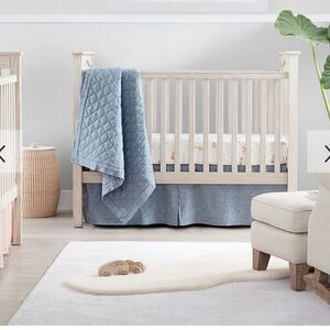 Pottery Barn Linen Crib Skirt